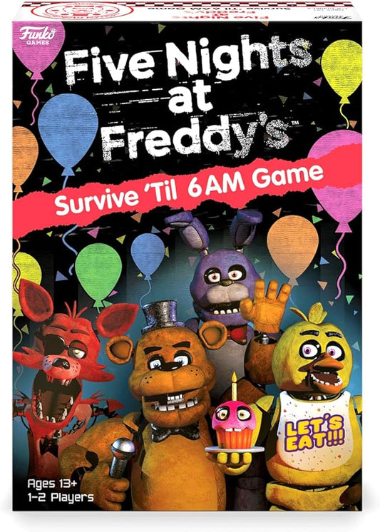 Funko Games Five Nights at Freddy's - Survive 'Til 6AM Game |1-2 Players, Ages 13+