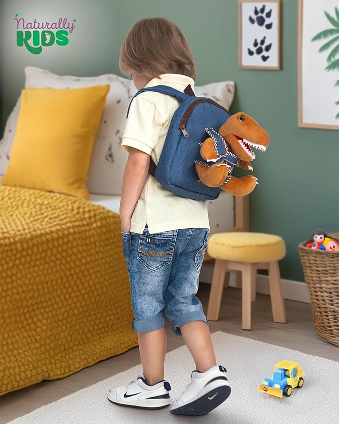 Mini Backpack for Kids w Dinosaur Toy, Mini Backpack for Toddler Boys, Gift for 2 3 4 5 Year Old Girl Boy