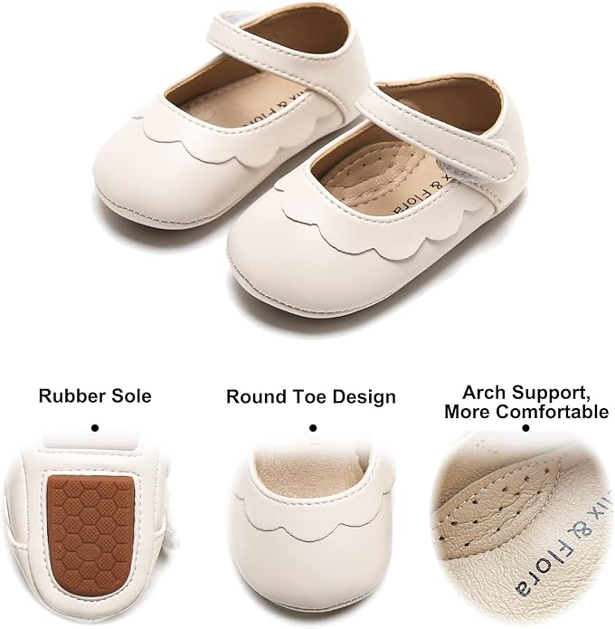 Soft Sole Baby Shoes - Infant Baby Walking Shoes Moccasins Rubber Sole Crib Shoes
