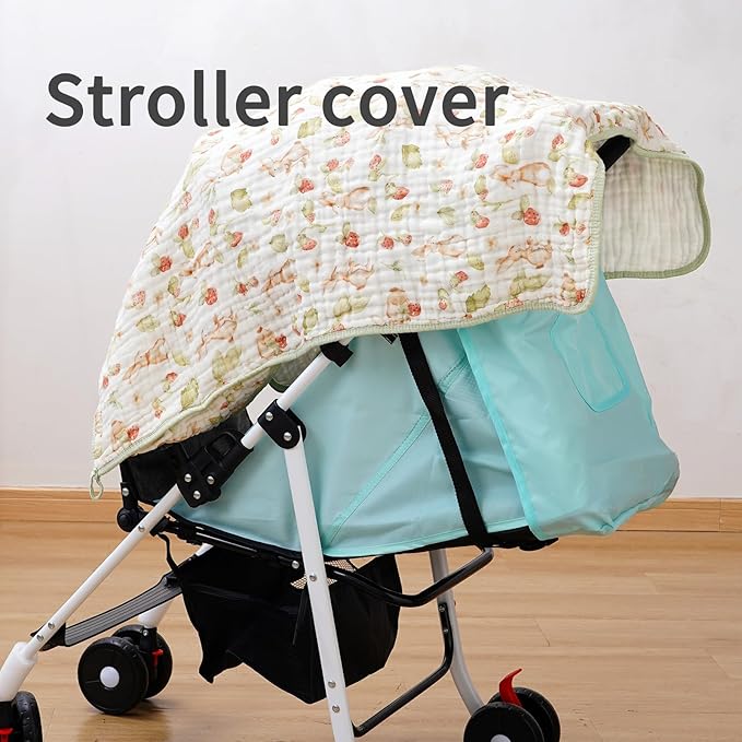 Muslin Hooded Baby Towels,2 Pack Baby Bath Towels,Large 31.5x31.5Inch,Hooded Towels for Baby and Infant,Soft&Absorbent(Strawberries and Pears)