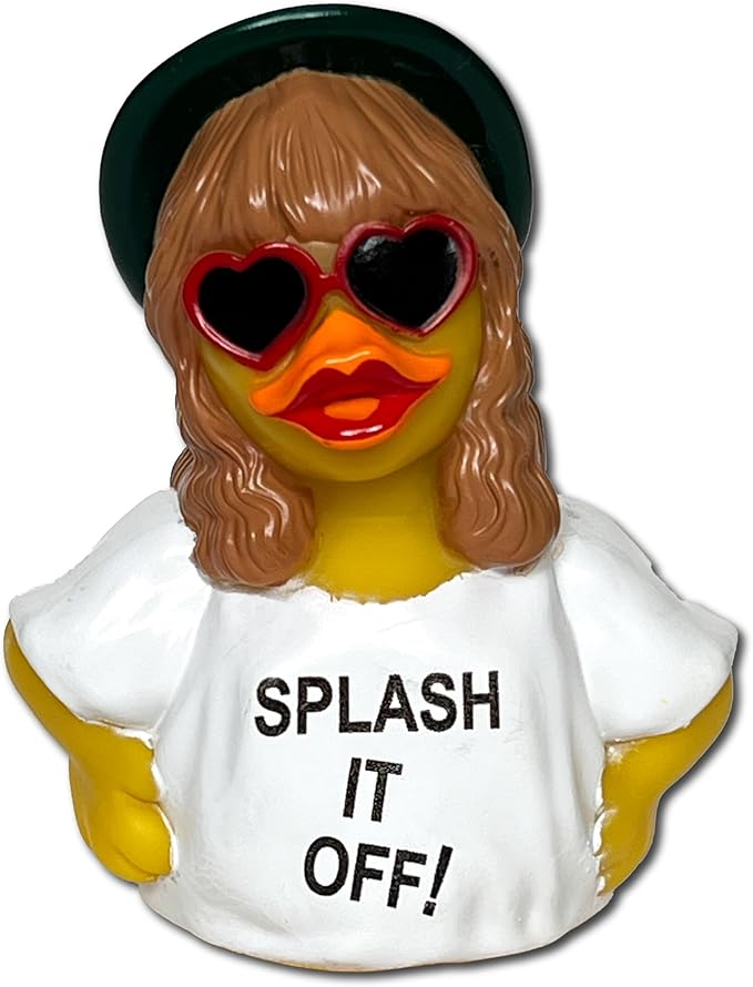 CelebriDucks - Tail-RRR - Splash It Off - Floating Rubber Ducks - Collectible Bath Toy Gift for Kids & Adults of All Ages