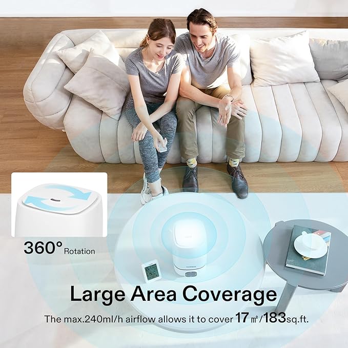 VIVOSUN 4L Cool Mist Humidifier with Remote Control for Bedroom, Plants, Baby, Dry Skin