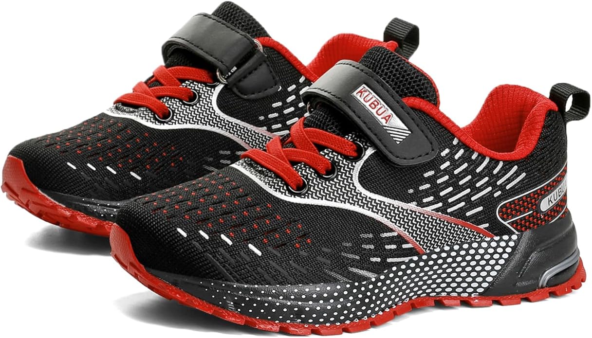 KUBUA Kids Sneakers for Boys Girls Running Tennis Shoes Lightweight Breathable Sport Athletic