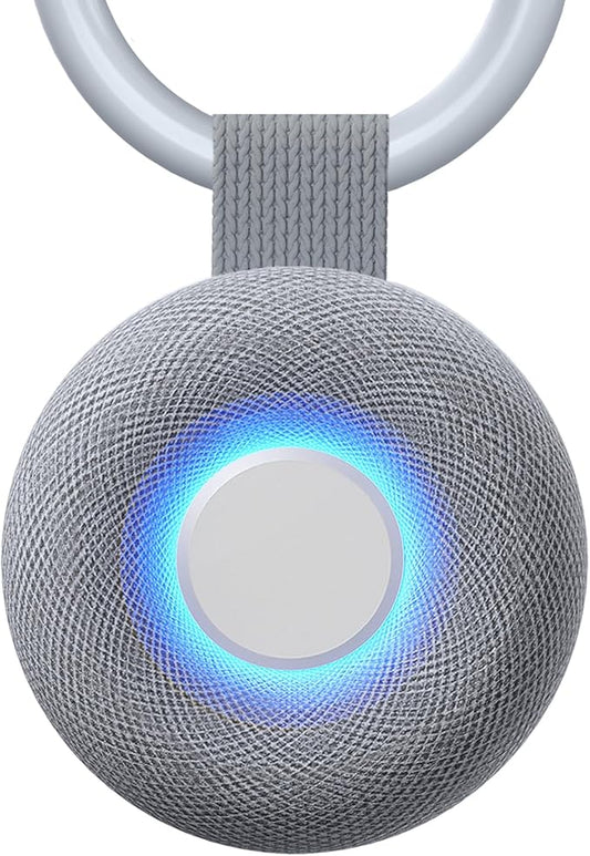 Portable Sound Machine - White Noise Sound Machine for Baby, Travel Donut Sound Machine for Sleep, 15 Soothing Sounds & 7 Colors Night Light, Breathing, Baby Shusher, Registry Gift, Grey