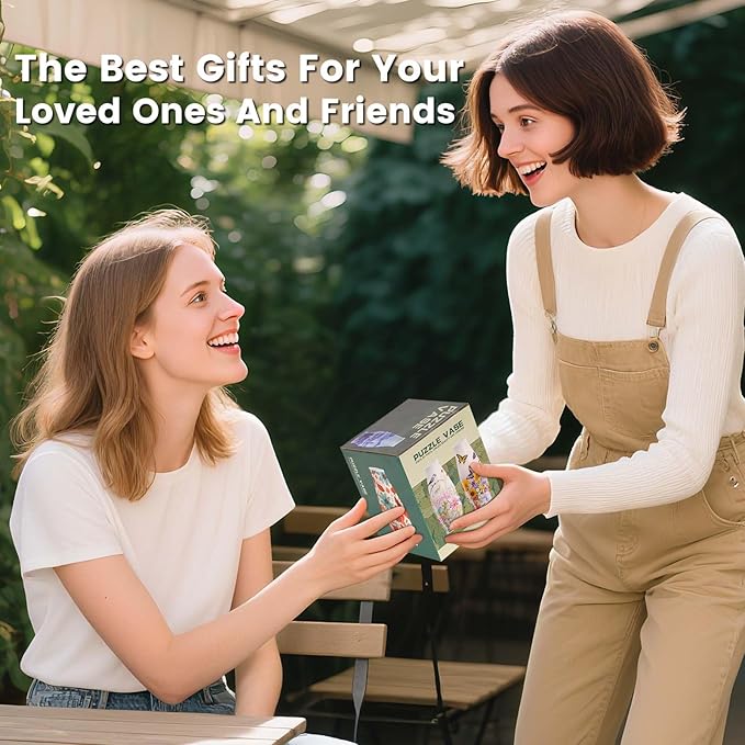 3D Puzzle Vase for Adults, 3D Puzzle Vases for Flowers, 152 Pcs 3D Puzzles Art Vase for Kids Ages 8-13, Cute Unique Flower Vases Decoration with Night Light, Crafts for Adults(Sunflower)