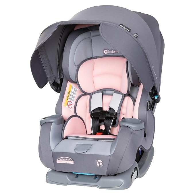 Baby Trend Cover Me 4-in-1 Convertible Car Seat, Desert Pink