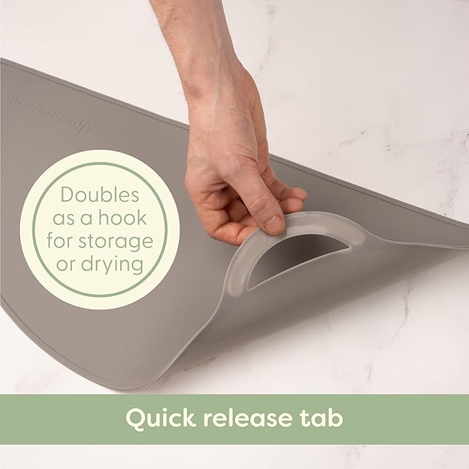 Upward Baby Silicone Suction Mat - Set of 3 Non Slip Silicone Mat - Baby Led Weaning - Kids Placemat for Dining Table High Chair - Toddler Feeding Supplies for Eating - Placemats for Restaurants