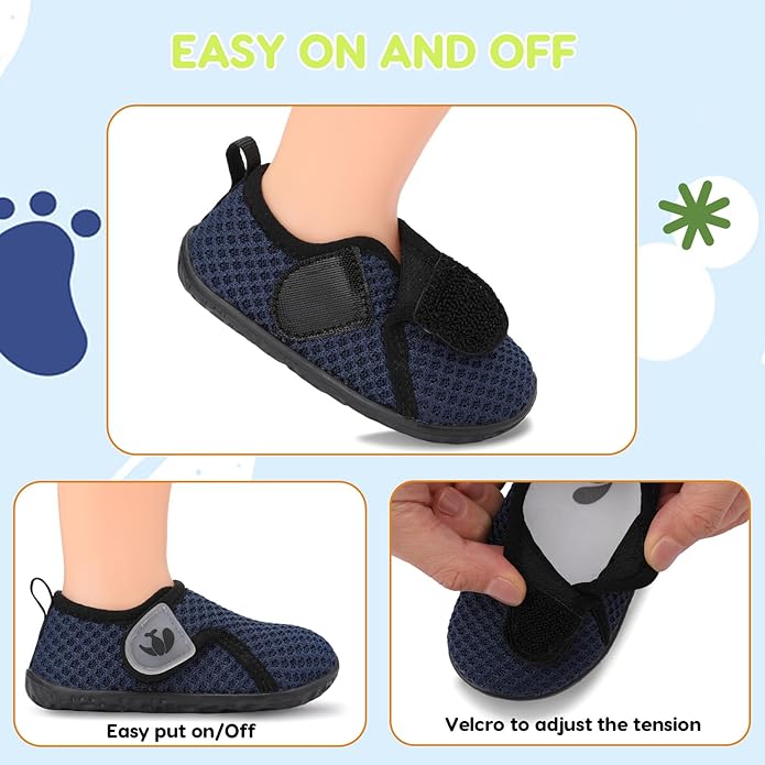 FEETCITY Baby Boys Girls First Walking Shoes Infant Sneakers Crib Shoes Breathable Lightweight Slip On Shoes