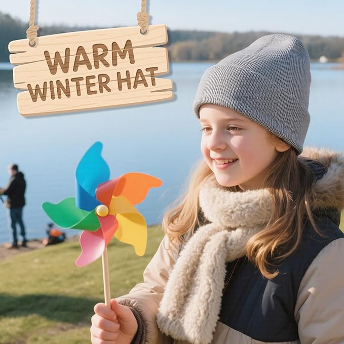 ZOORON Toddler Beanie Baby Beanies for Boys Girls Kids Winter Hats Children Knit Warm Caps 0-12years