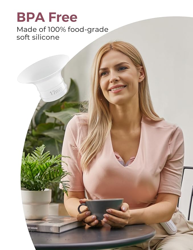 Momcozy Original V1 Pro/V2 Pro Breast Pump Replacement Accessories,Flange Insert 17mm Only for Momcozy V1 Pro/V2 Pro 4PCS