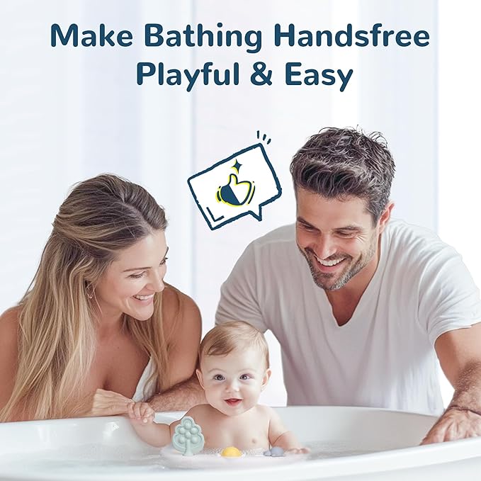 Coldew Baby Bath Seat for Babies 6 Months & Up, Non-Slip Toddler Bath Seat for Baby Sitting Up, Safe Baby Bath tub Seat with Suction Cups, Soft Cushion, Baby Bath Chair Gray