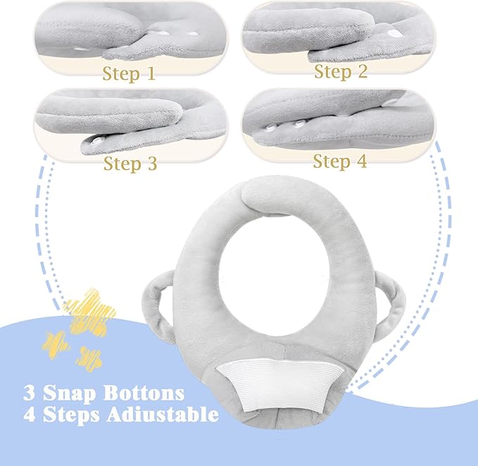 2 Pack Baby Pillow,Breastfeeding Pillow,Nursing Cushion for Bottle Feeding Comfort,Arm & Wrist Relief Pillow for Infant Care（Gray）