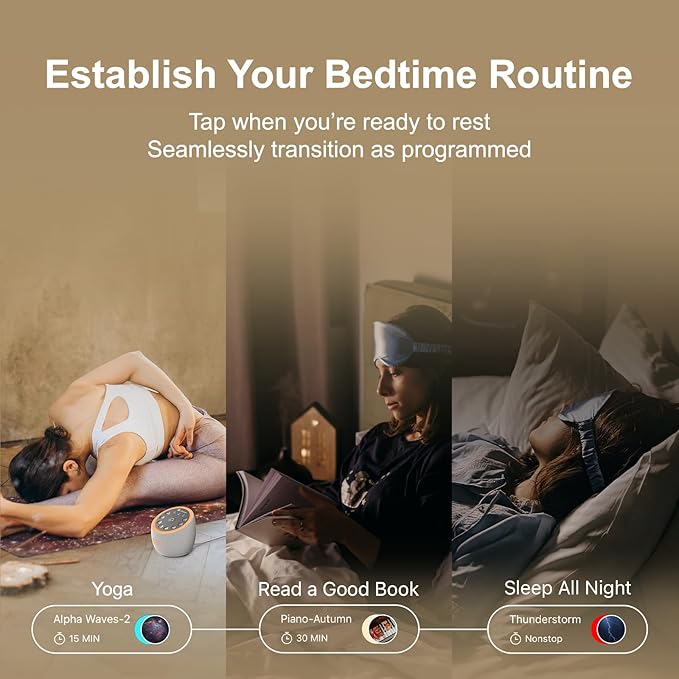 Hotmoon Cocoon Pro 2 Sound Machine 388 Soothing Sounds White Noise Machine for Babies & Adults, Smart Night Light, Sleeping Timer App Control, Brown Noise Pink Noise Block Out Office Yoga, Plug-in