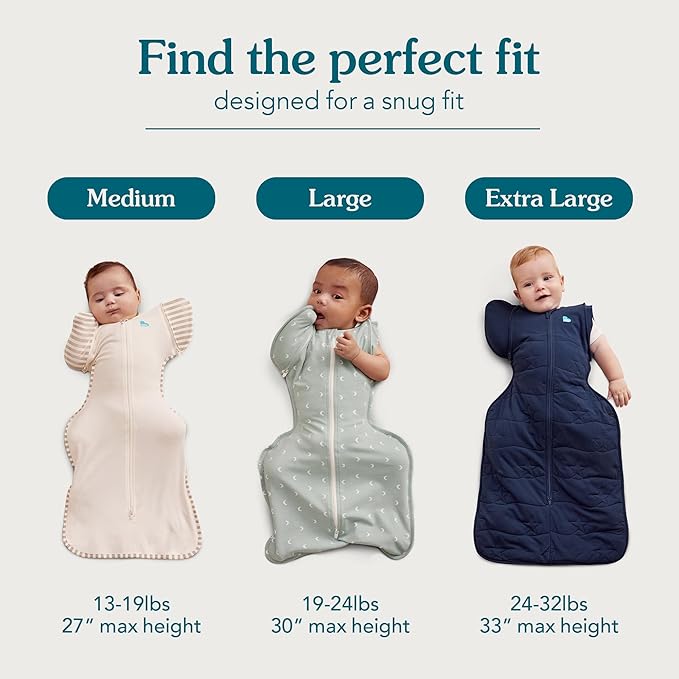 Love To Dream Swaddle UP, Transition Bag Warm 2.5 TOG, Patented Zip-Off Wings, Gently Help Baby Safely Transition from Being Swaddled to Arms Free (Rose Pebbles, Medium (13-19 lbs.))