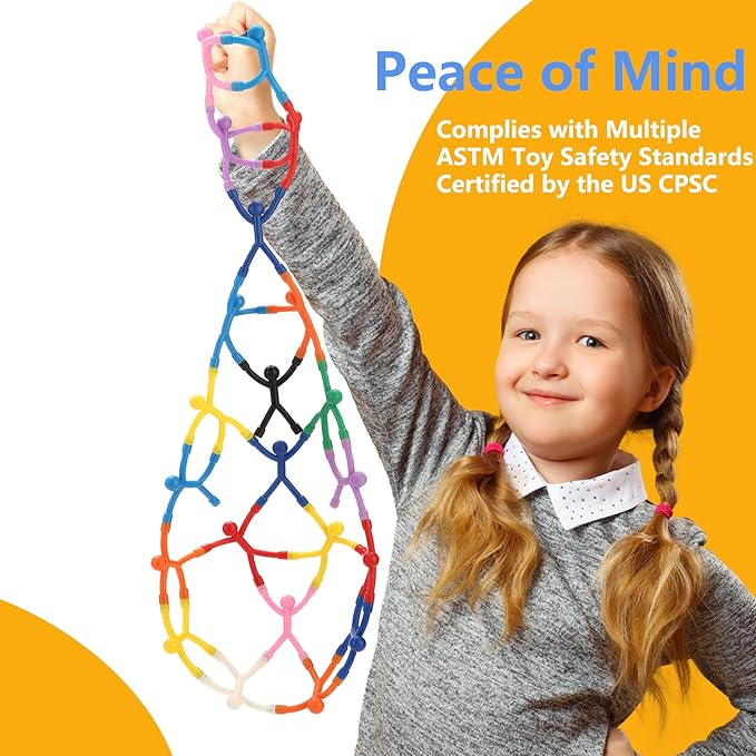 48Pcs Magnetic-People-Magnet-Men, Magnetic Travel Toys for Kids, Creative, Portable and Educational, Funny Magnets for Kids, Small Toys for Classroom Prizes, Easter Egg Stuffers, Office