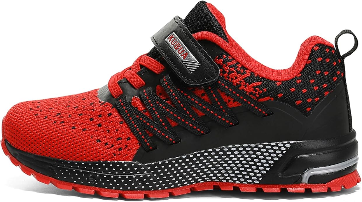 KUBUA Kids Sneakers for Boys Girls Running Tennis Shoes Lightweight Breathable Sport Athletic