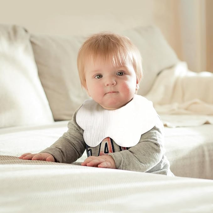 Baby Bibs Muslin Drool Teething Drooling Bibs for Baby Girl Boy Muslin Cotton