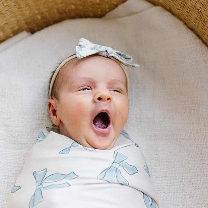 Copper Pearl Large Premium Knit Baby Swaddle Receiving Blanket Daphne