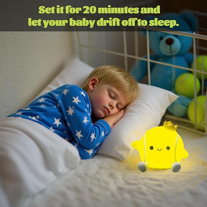 Tennis Nursery Night Light,LED Squishy Silicone Lamp,2 Levels Dimmable Bedroom Nightlight for Kids,Touch Light,Dorm Decor lamp,Baby Boys Girls Gifts (Tennis)