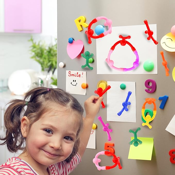 36Pcs Magnetic-People-Magnet-Men, Magnetic Travel Toys for Kids, Creative, Portable and Educational, Funny Magnets for Kids, Small Toys for Classroom Prizes, Easter Egg Stuffers, Office