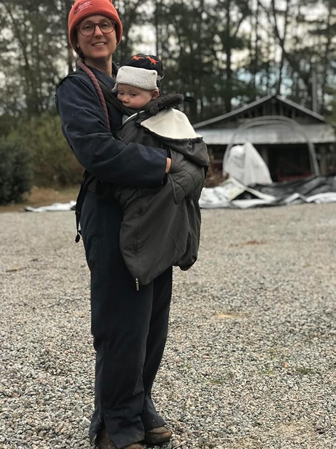 Bebamour Baby Carrier Winter Cover Universal Hoodie All Season Carrier Cover for Baby Carrier (Dark Grey)