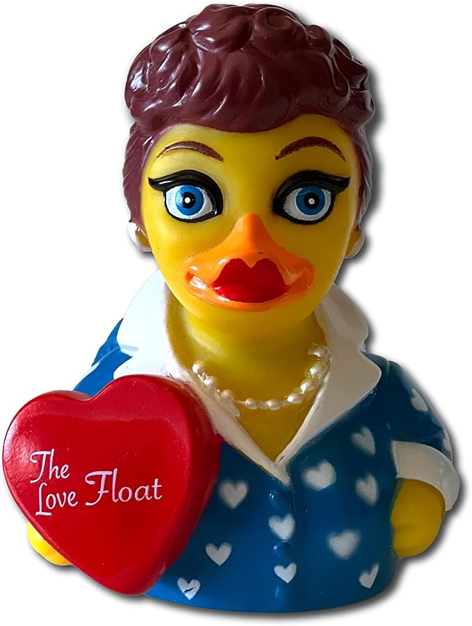 CelebriDucks - The Love Float - Floating Rubber Ducks - Collectible Bath Toy Gift for Kids & Adults of All Ages