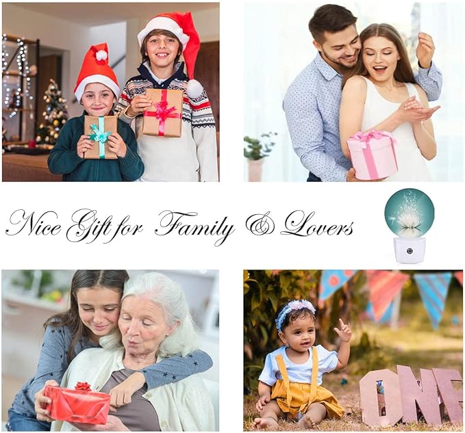 EKOBLA Lotus Night Light, Water Lily in Pond Dragonfly Floral Plug-in Night Lights with Dusk-to-Dawn Sensor for Bedroom Bathroom Living Room 0.5W Sleep Friendly for Women Girls Boys Gift