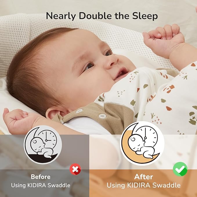 Transition Swaddle Sleep Sack, 3-6 Months, 12-18 lb, Arms In/Out, 2-Way Zipper, Moisture-Wicking Fabric, Improves Sleep, Snug Fit, Helps Calm Startle Reflex (Bear and the Forest)