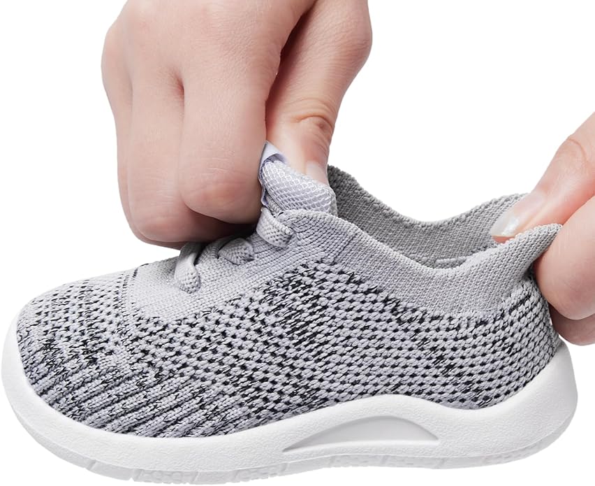 MORENDL Toddler Shoes Baby Walking Sock Shoes Infant Sneakers 0-4 Years Boy Girl Barefoot Tennis Shoe Non-Slip Brethable