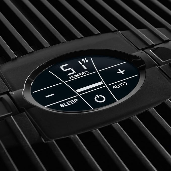 Venta LW25 Comfort Plus Humidifier in Black - Filter-Free Evaporative Humidifier for Spaces up to 485 ft²