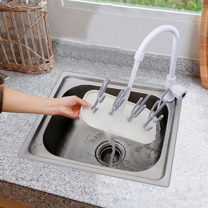 XYW Baby Bottle Drying Rack, Bottle Dryer Rack Holder, Space Saving Standing Drying Rack for Baby Bottles, Pump Part Cleaning, Countertop Drying Rack Baby Accessory