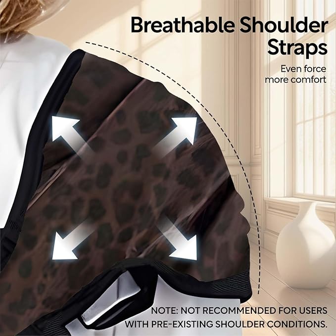 Baby Sling Carrier Toddler Carrier Boys Girls Newborn to Toddler Safety Adjustable Non-Slip Baby Half Wrapped Sling Baby -Carrying 8-35lbs (Deep Leopard)