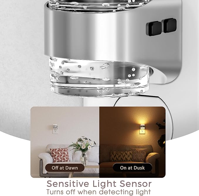 Briignite Night Light Plug into Wall 2 Pack, Dimmable Night Light with Bubble Design 3000K/4000K/5000K & 3 Brightness Levels for Baby Nursery Hallway Bathroom Kids Room, 3CCT