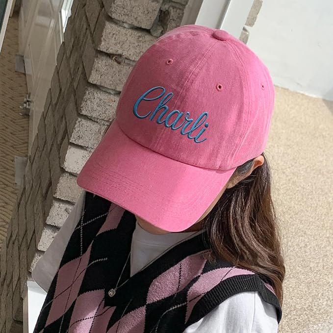 Custom Name Toddler Baseball Cap, Personalized Boys Girls Cotton Embroidered Hat, Trucker Hat for Kids Adults