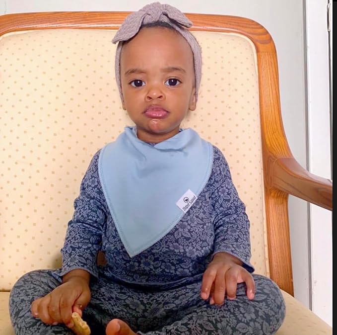 DiaperSquad's Baby Bibs for Drooling and Teething, Bibs for Boys, Baby Girl - Solid Cotton Baby Drool Bibs