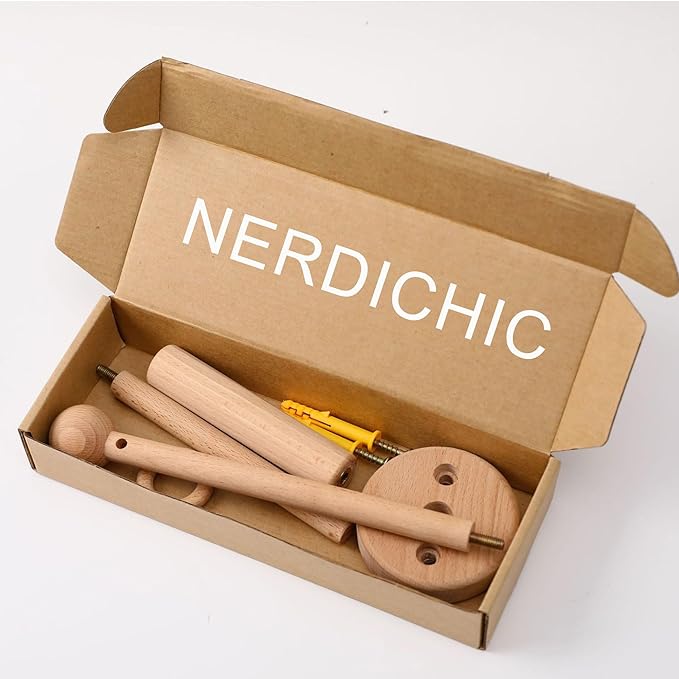 Wall Mounted Baby Arm for Crib, Sturdy Natural Wood Wall Holder, Baby Safe Wooedn Hanger for Crib, Baby Room Nursery Wall Decor, Newborn Gift Idea for Crib Toys Hanging Arm Wall Mounted