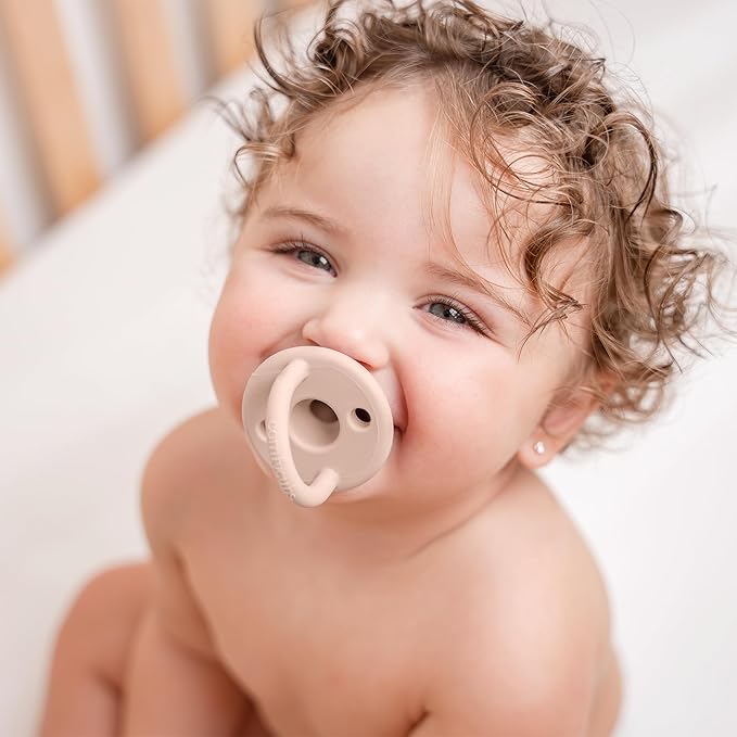 Comfy Cubs Baby Pacifiers, 5 Pack for 0+ Months - Soft Breast-Like Nipple Shape - CPSIA Compliant Silicone Pacifier for Newborns - Girl Pack Baby Essentials - Ideal Newborn Gift Set - Multicolor Girl