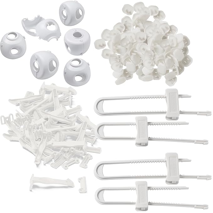 Safety 1st Home Safeguarding and Childproofing Set (80 Pcs), White