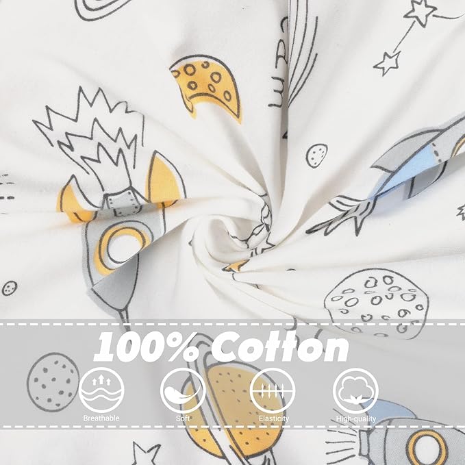 2 Pack Transition Swaddle with 2 Way Zipper, 2 in 1 Arms in/Out Transitional Arms Up Swaddle, 100% Cotton Newborn Swaddles Zipper Swaddles Baby Swaddling Sack Sleep Sack 3-6 Months