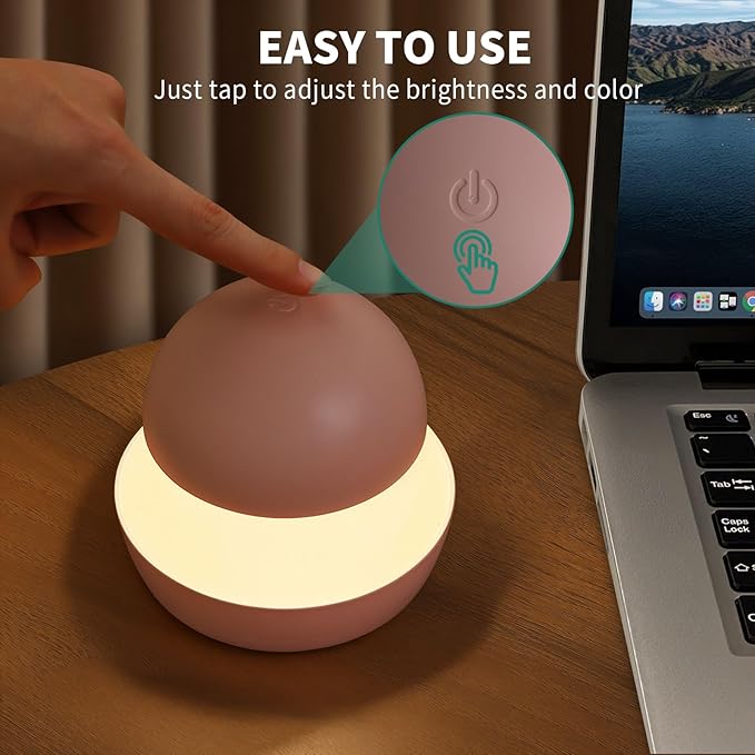 Nursery Night Light for Kids Girls Night Light,1 Pack, 4000K Warm Pink