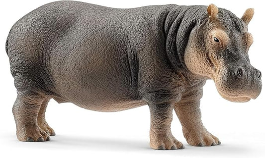 Schleich Wild Life Realistic Detailed Hippopotamus Figurine - Wild Hippo Figurine Toy for Play and Education, Highly Durable and Detailed, for Boys and Girls, Gift for Kids Ages 3+