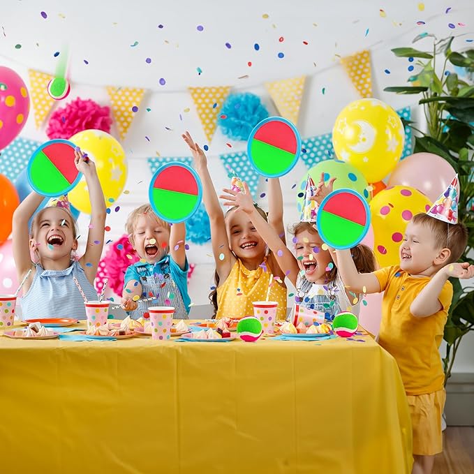 Ayeboovi Kids Toys Toss and Catch Ball Set with 6 Paddles 3 Balls Outdoor Games for Kids Beach Pool Yard Games Toys for 3-12 Years Old Boys Girls Kids Adults Family Birthday Gift Stocking Stuffers