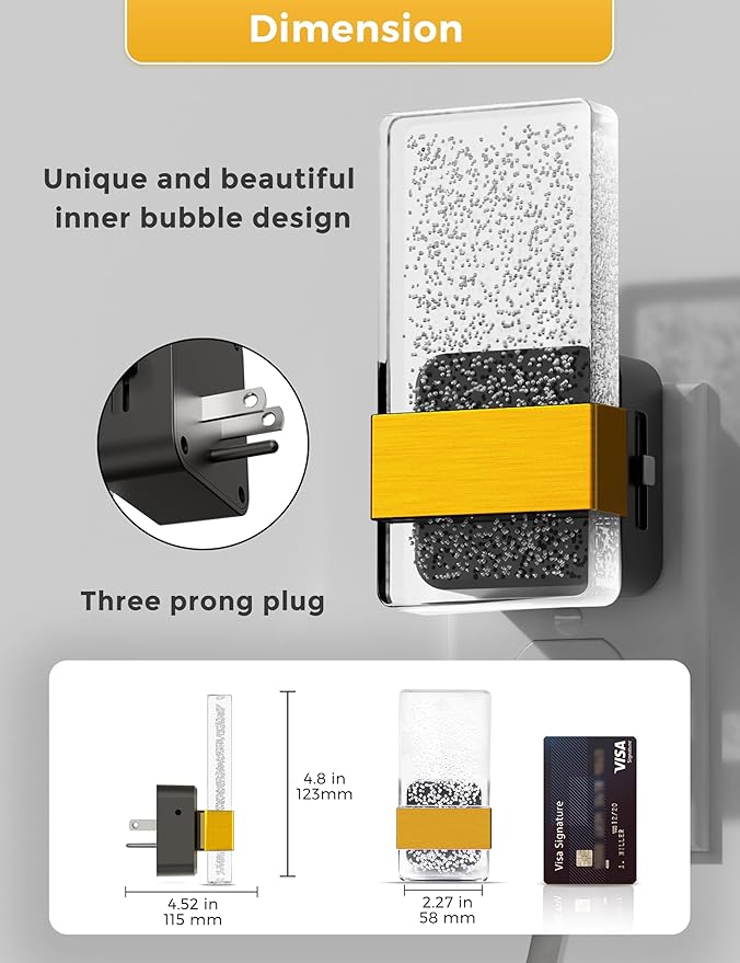 L LOHAS LED Night Lights Plug Into Wall, 2 Pack Plug in Night Light LED with Dusk to Dawn Sensor, 0-100LM Dimmable Nightlight, Wall Sconce-Style Design Nightlights for Bathroom, Hallway,Stairway,Gift