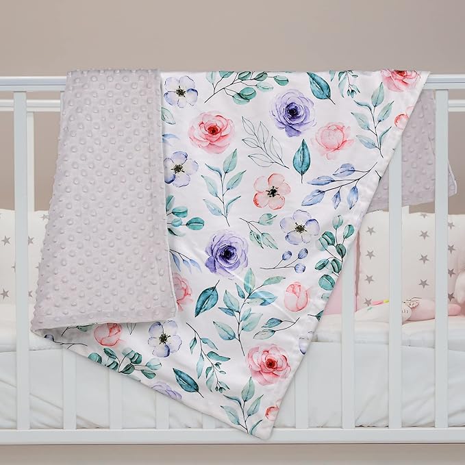 Soarwg Kids Baby Blanket Unisex Newborn, Super Soft Comfy Flower Blanket, for Toddler Baby Nursery Bed Blanket Stroller Crib Shower Gifts, 30 x 40 Inch