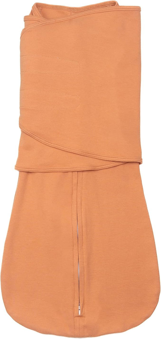 LullaBaby "Double Dream Swaddle: Exclusive Dual Wing Design, Pediatrician-Endorsed, Ultra-Soft Cotton, 2-4 Months, 12-20 lbs - Sandstone