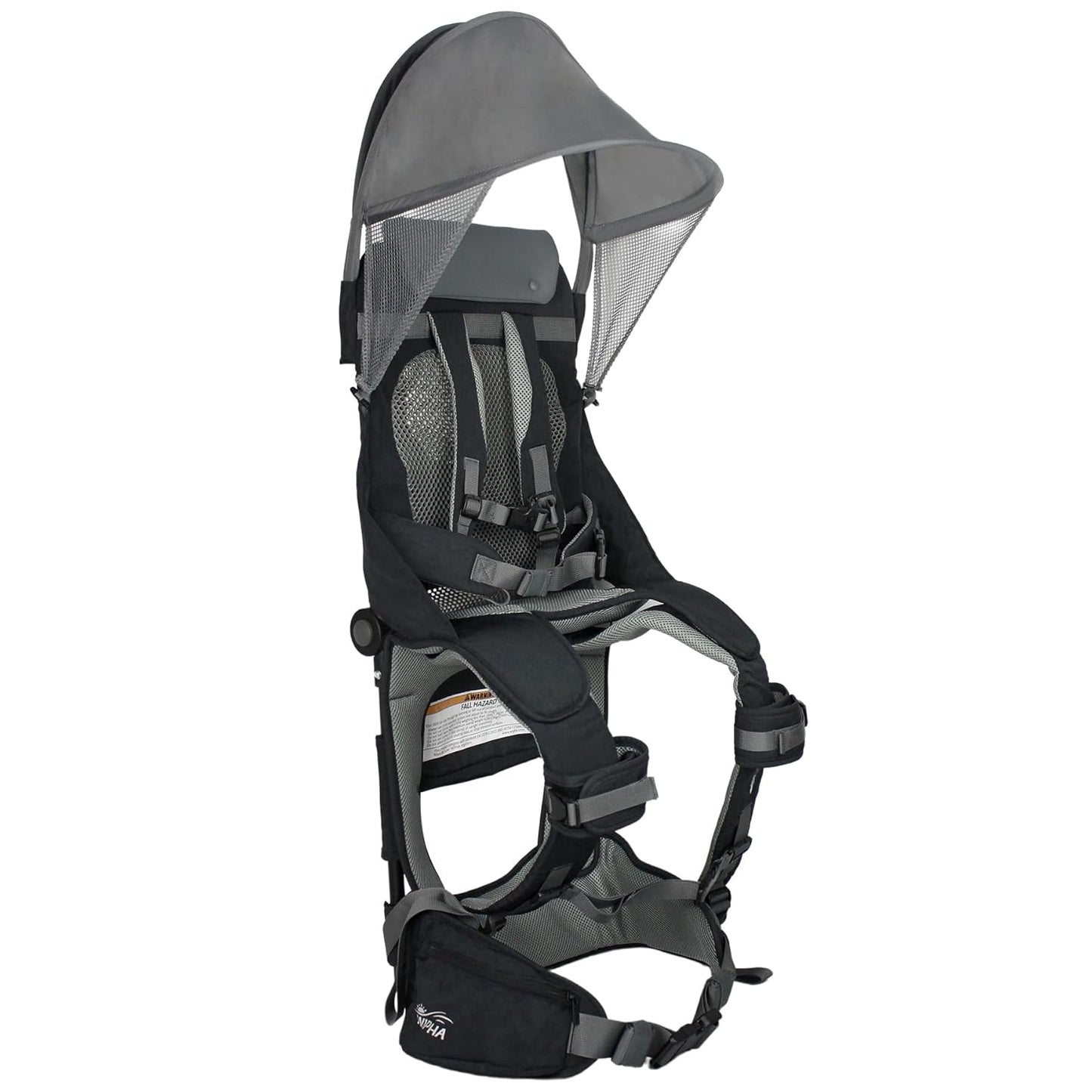 WIPHA Hiking Backpack Carrier, Lightweight Toddler Shoulder Carrier with Sun Shade, Saddle Toddler Backpack for Kids 6 Months to 4 Years Old