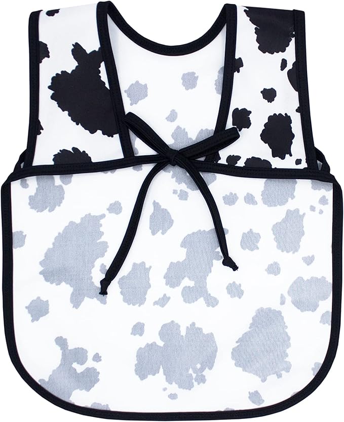 BapronBaby Animal Prints Bapron - No Neck Tie Safer Bib - Baby & Toddler - Soft Waterproof - PVC, BPA & Phthalate Free - 6m+