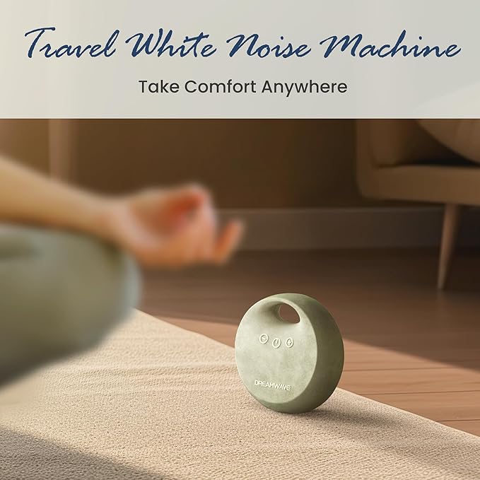 Dekala Dream Waver White Noise Sound Machine Baby Sleep Soother - 30+ Noise Nature Sounds, Portable Travel Noise Maker, 36h Rechargeable Battery, 10 Volumes & 4 Timer for Baby Adult