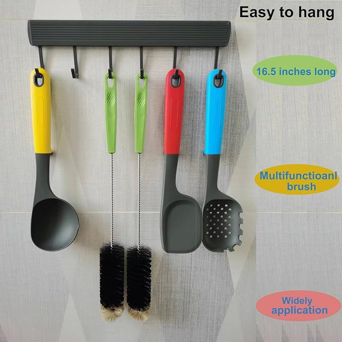 16" Water Bottle Brush for Cleaning, Dokpod Long Handle Bottle Cleaner Brush, Narrow Bottles Scrubber Brushes, Hummingbird Feeder Cleaning Brushes, Cup Cleaner Brushes, for Meat Grinder, for Pipe