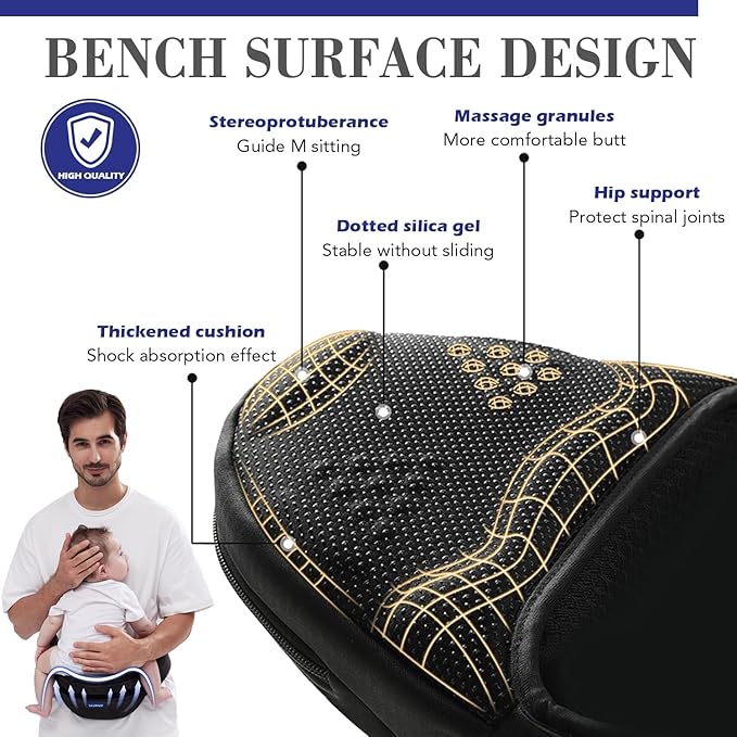 Baby Hip Carrier,Adjustable Extended Waistband with Various Pockets-Ergonomic,Baby Carrier with Hip Seat for Newborns & Toddlers(Black)